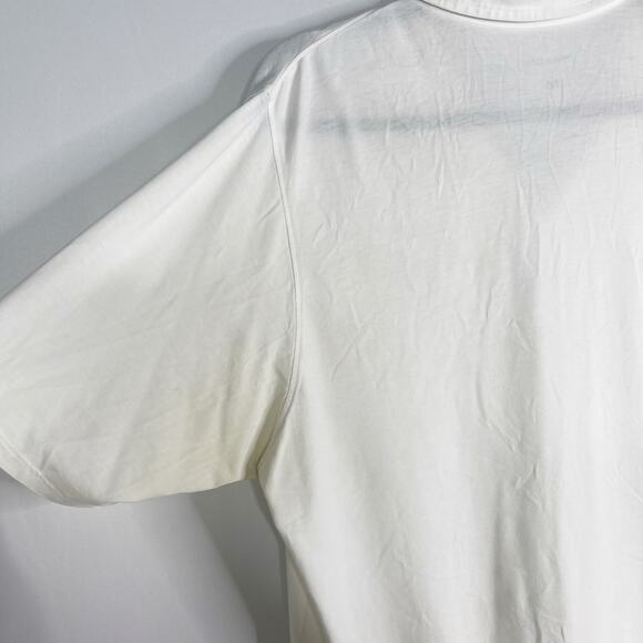 B Draddy Mens Medium M White Short Sleeve Golf Polo Shirt STAINED SA Golf Club - Picture 11 of 12